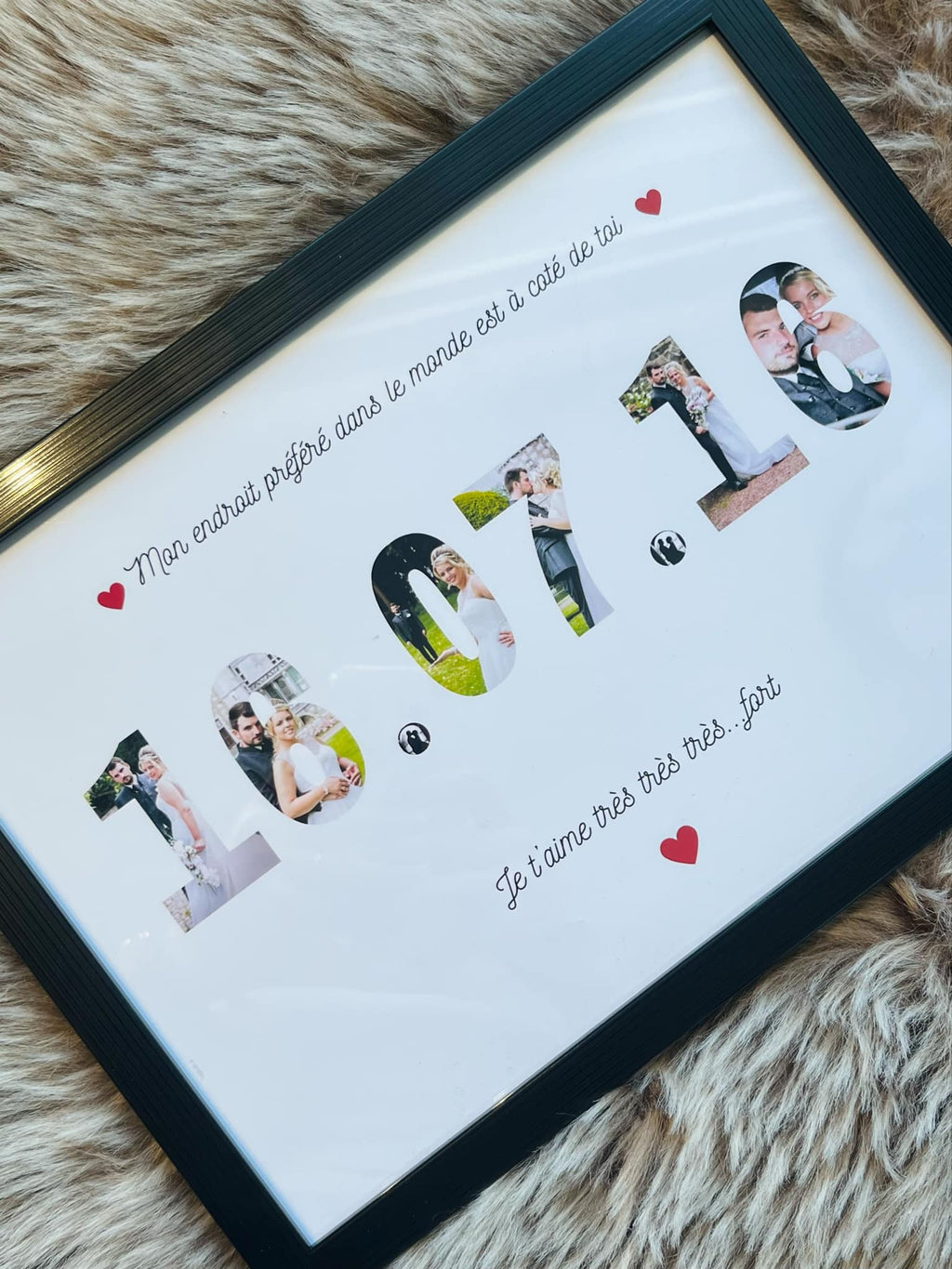 Cadre A4 personnalisé avec photo et mot ✨