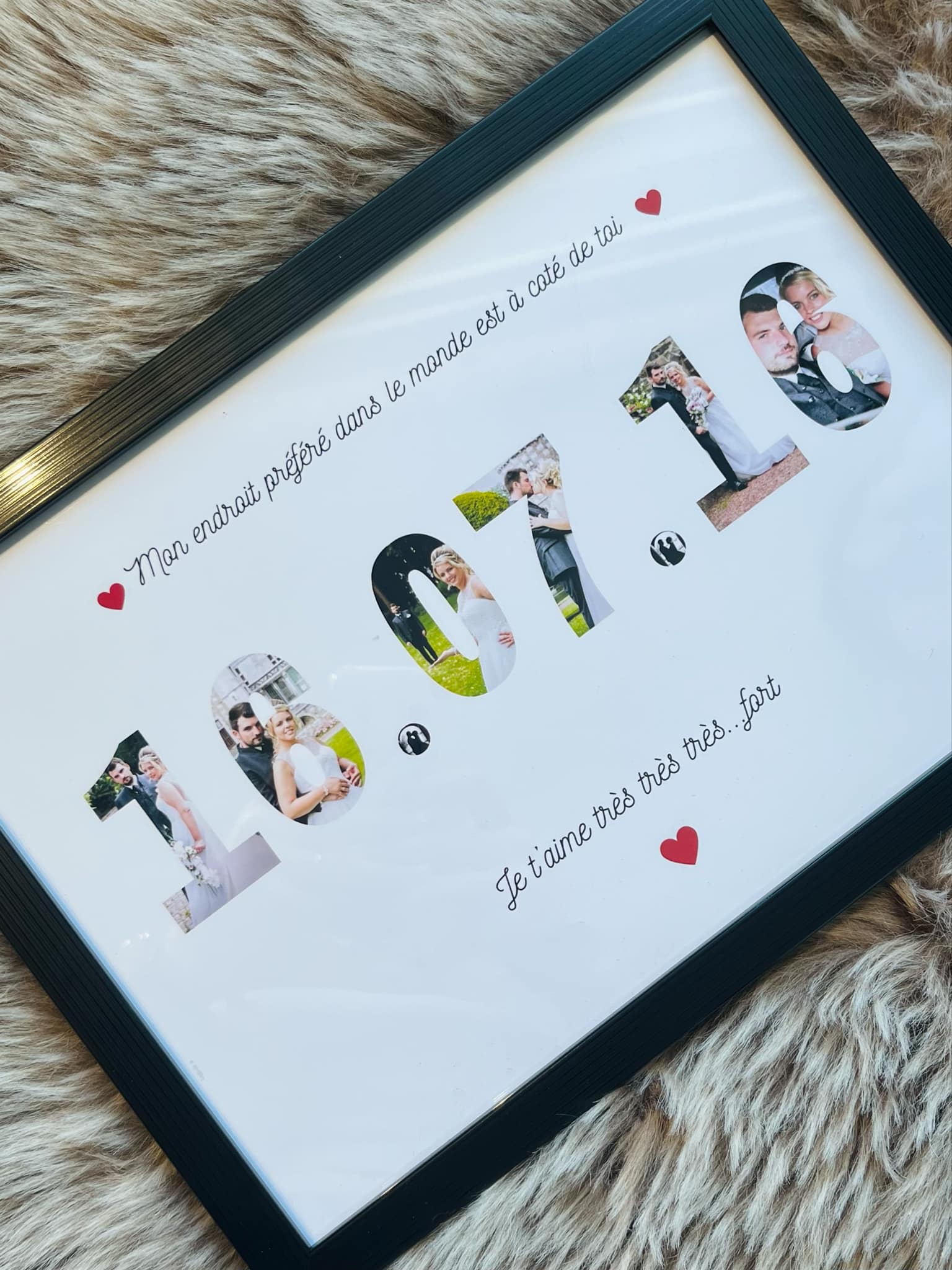 Cadre A4 personnalisé avec photo et mot ✨