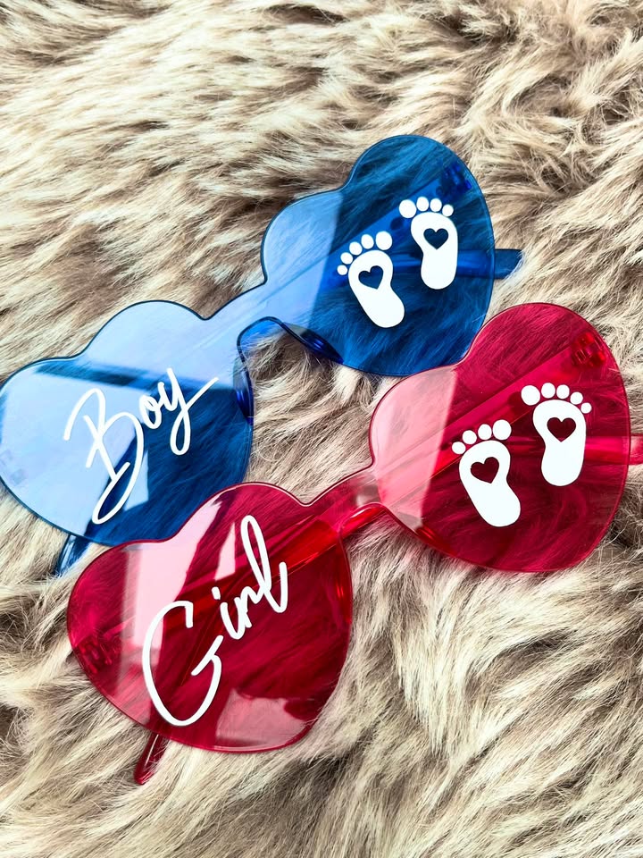 ✨ Lunettes personnalisées Gender Reveal ✨