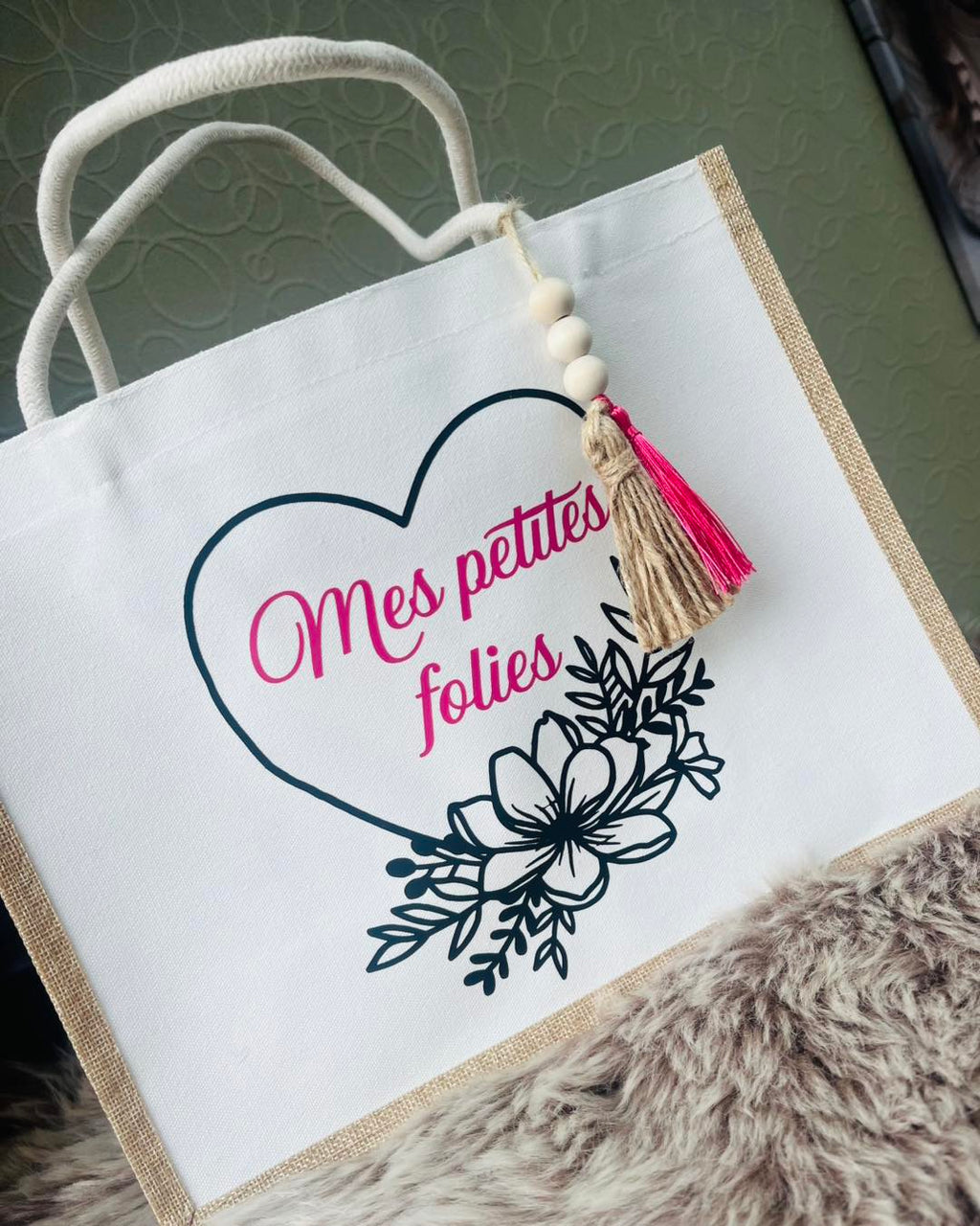 ✨ Sac de jute personnalisé ✨