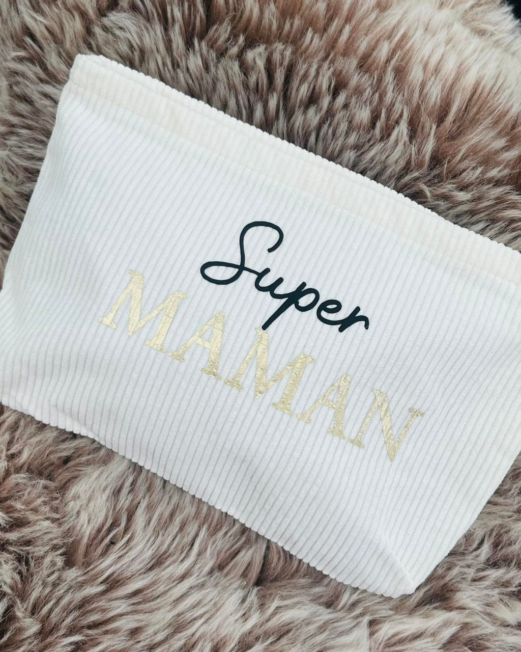 Pochette personnalisable grand format (20 × 12 cm) ✨