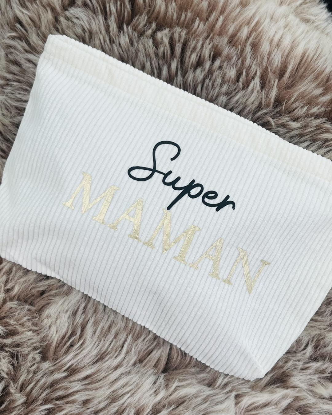 Pochette personnalisable grand format (20 × 12 cm) ✨