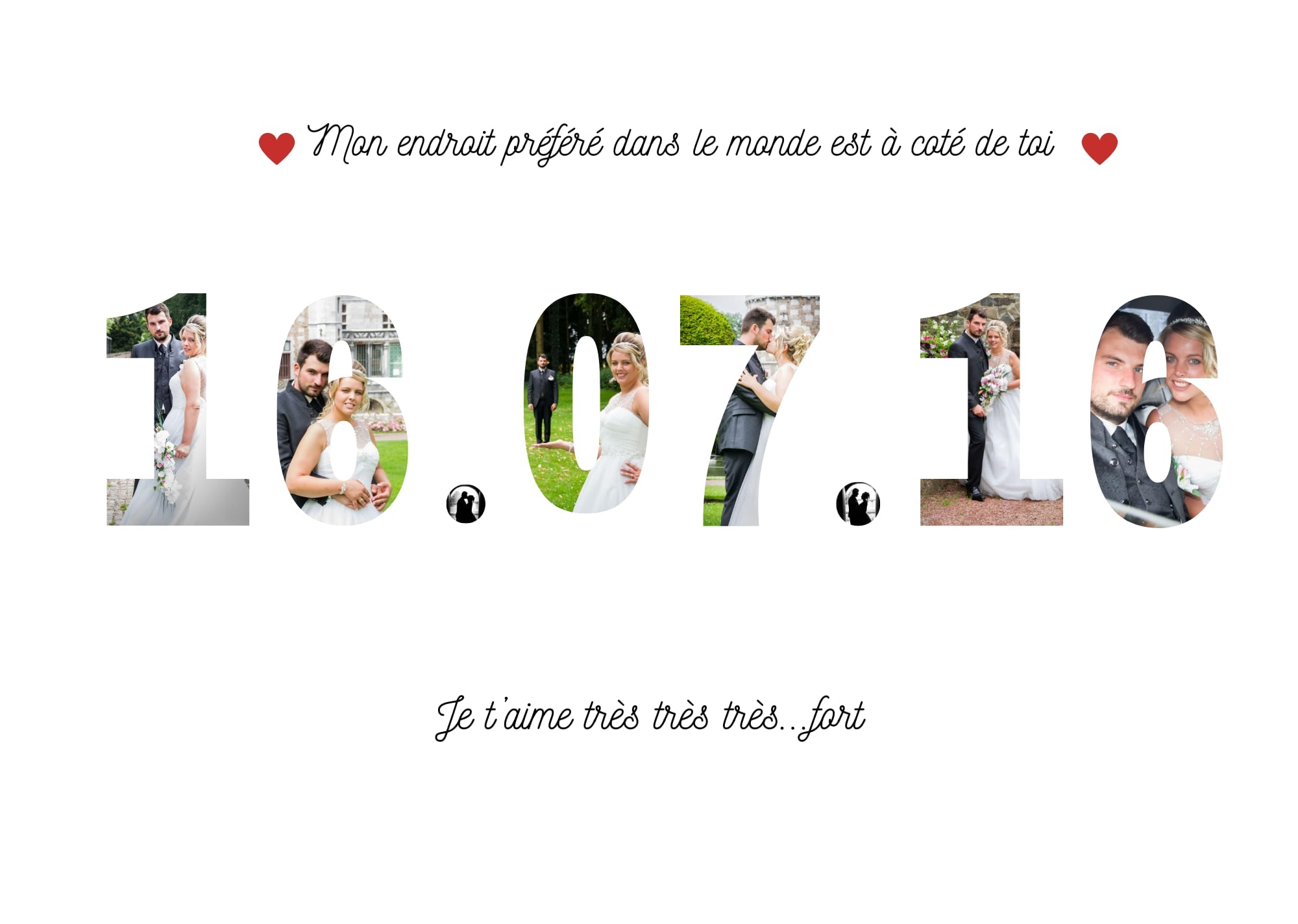 Cadre A4 personnalisé avec photo et mot ✨