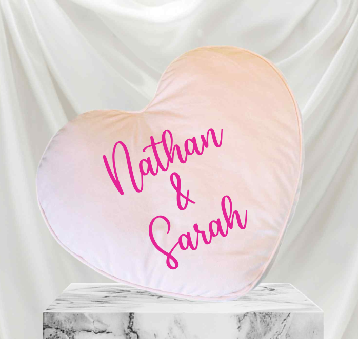 Coussin décoratif en forme de cœur