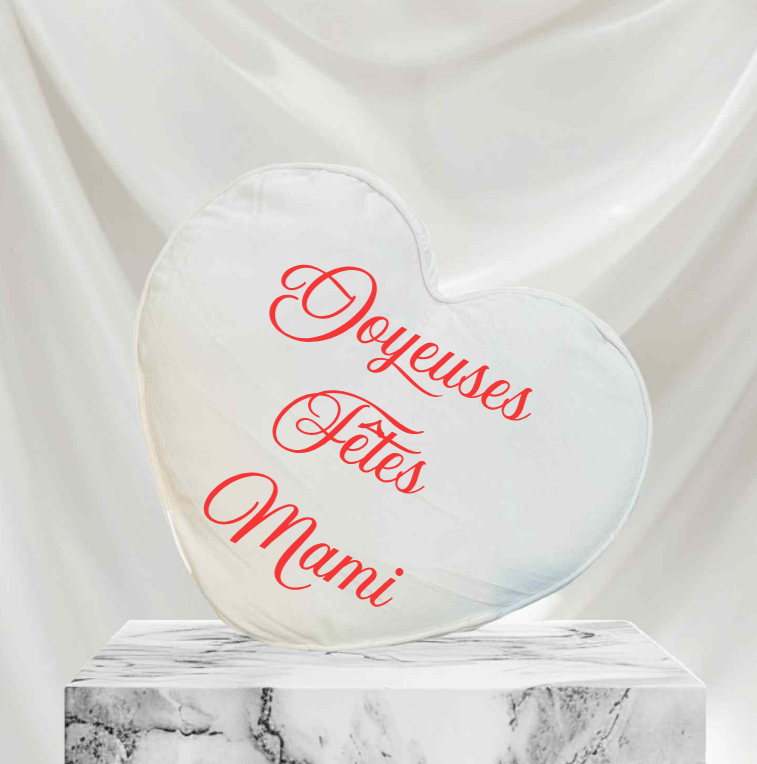 Coussin décoratif en forme de cœur