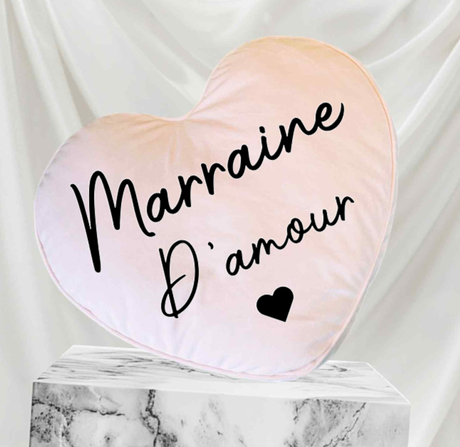 Coussin décoratif en forme de cœur