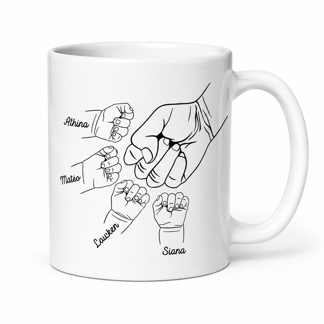 ✨ Tasse personnalisée 11OZ (325 ml) Fête des pères