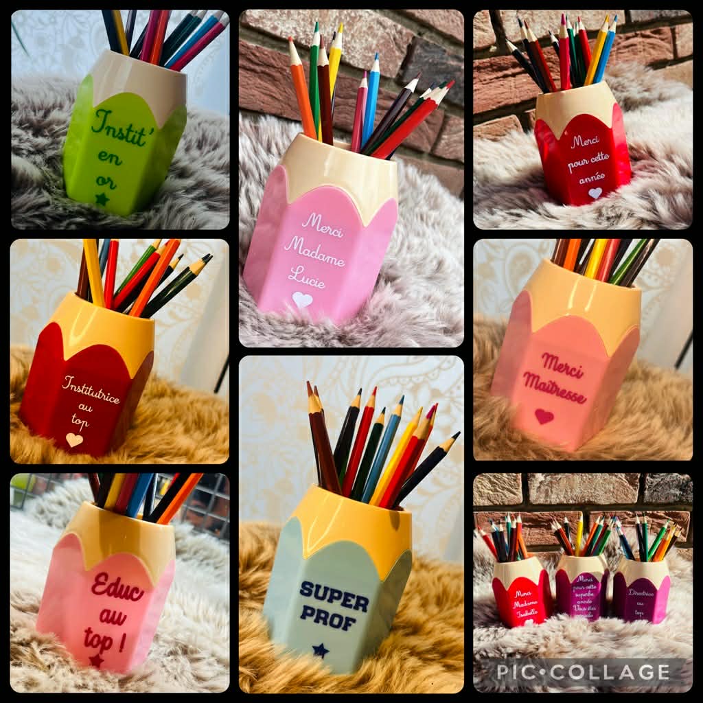 🎁 Pot porte-crayon personnalisé