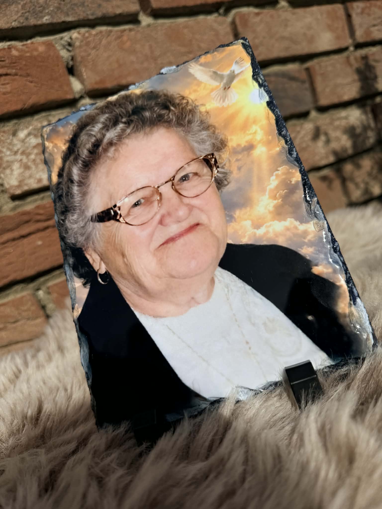 Ardoise personnalisée 15x20 cm avec pied inclus.