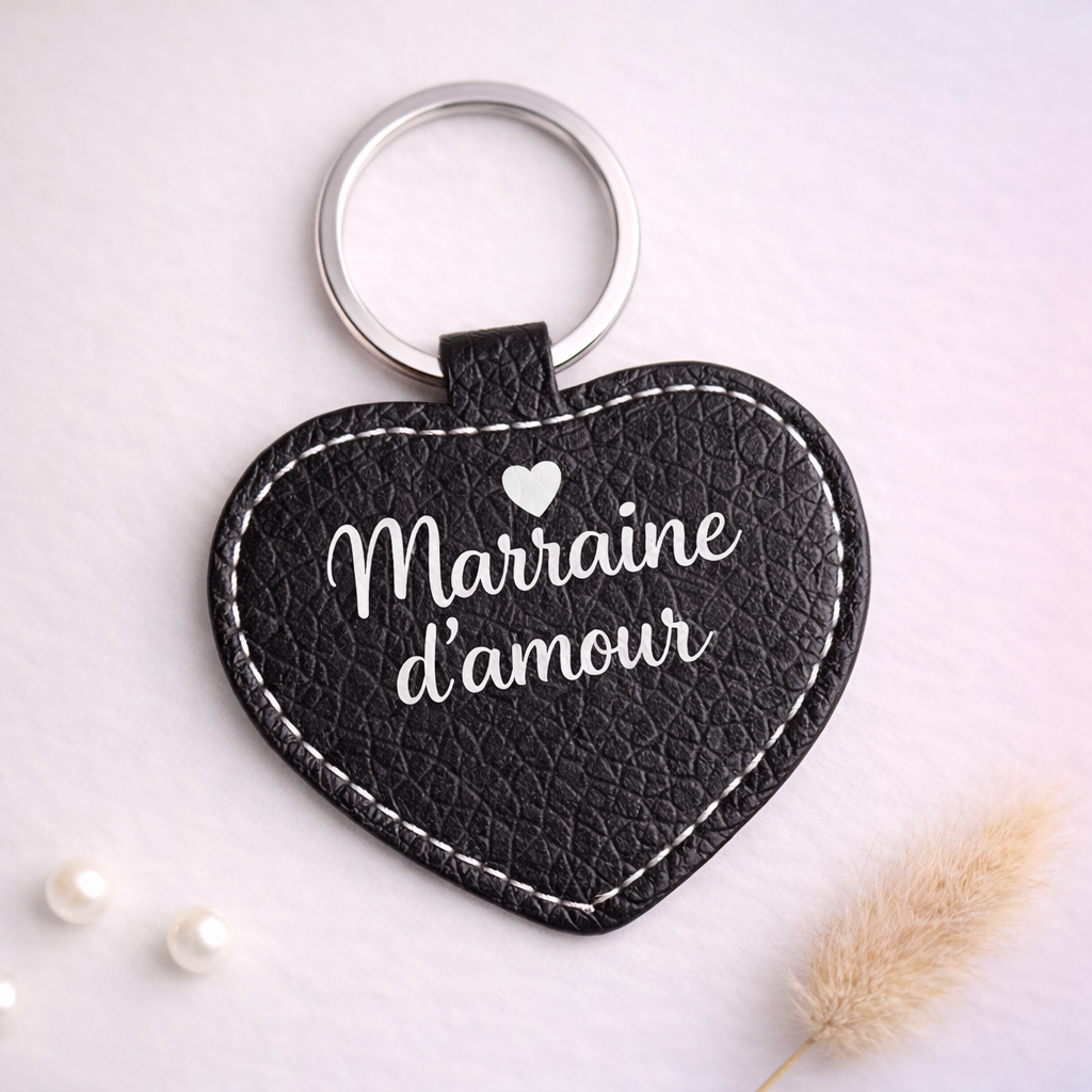 Porte-clé cœur personnalisable ❤️