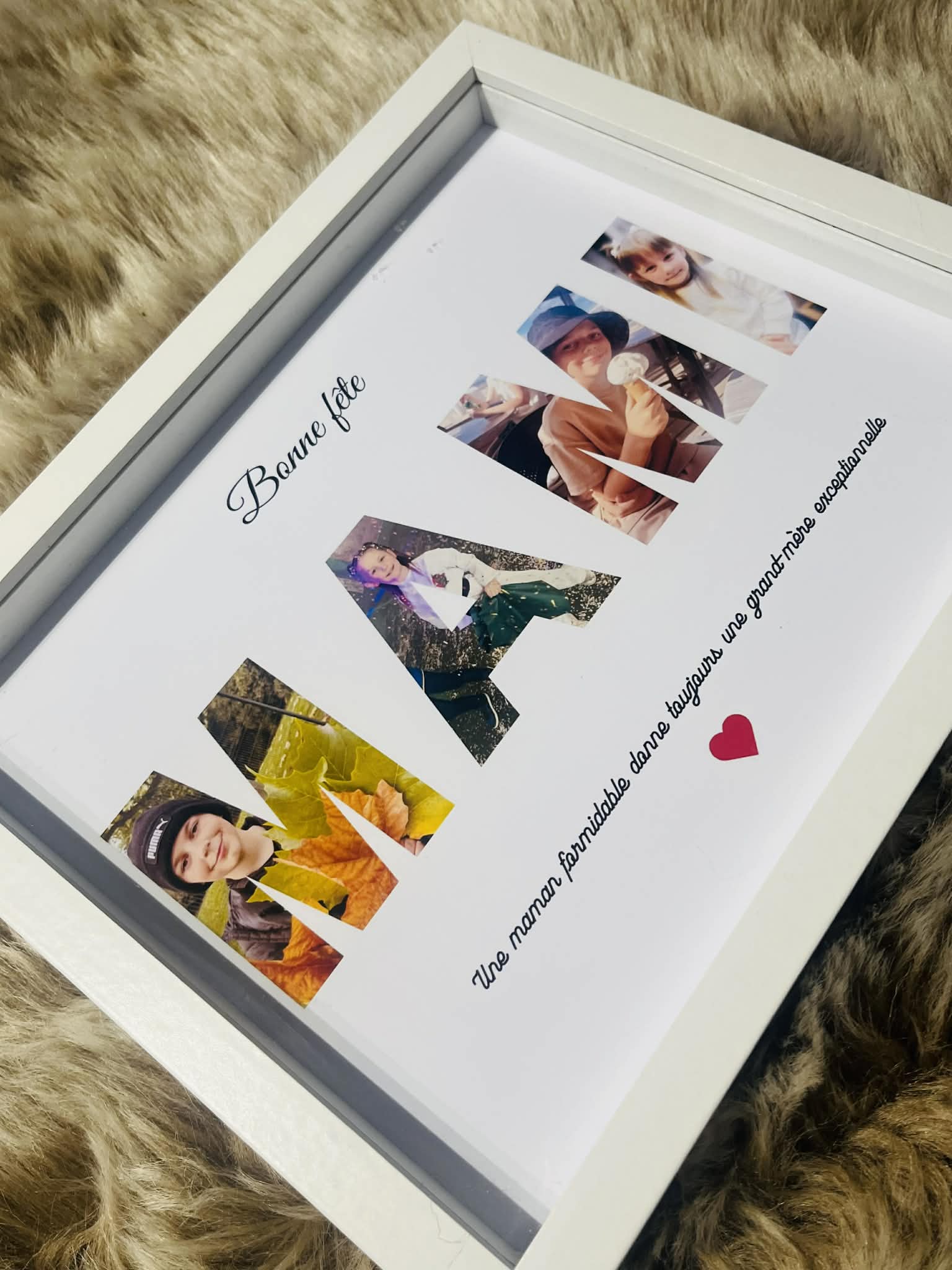 Cadre A4 personnalisé avec photo et mot ✨