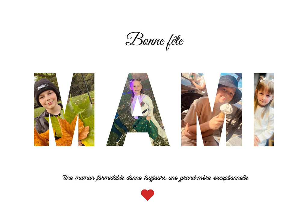 Cadre A4 personnalisé avec photo et mot ✨