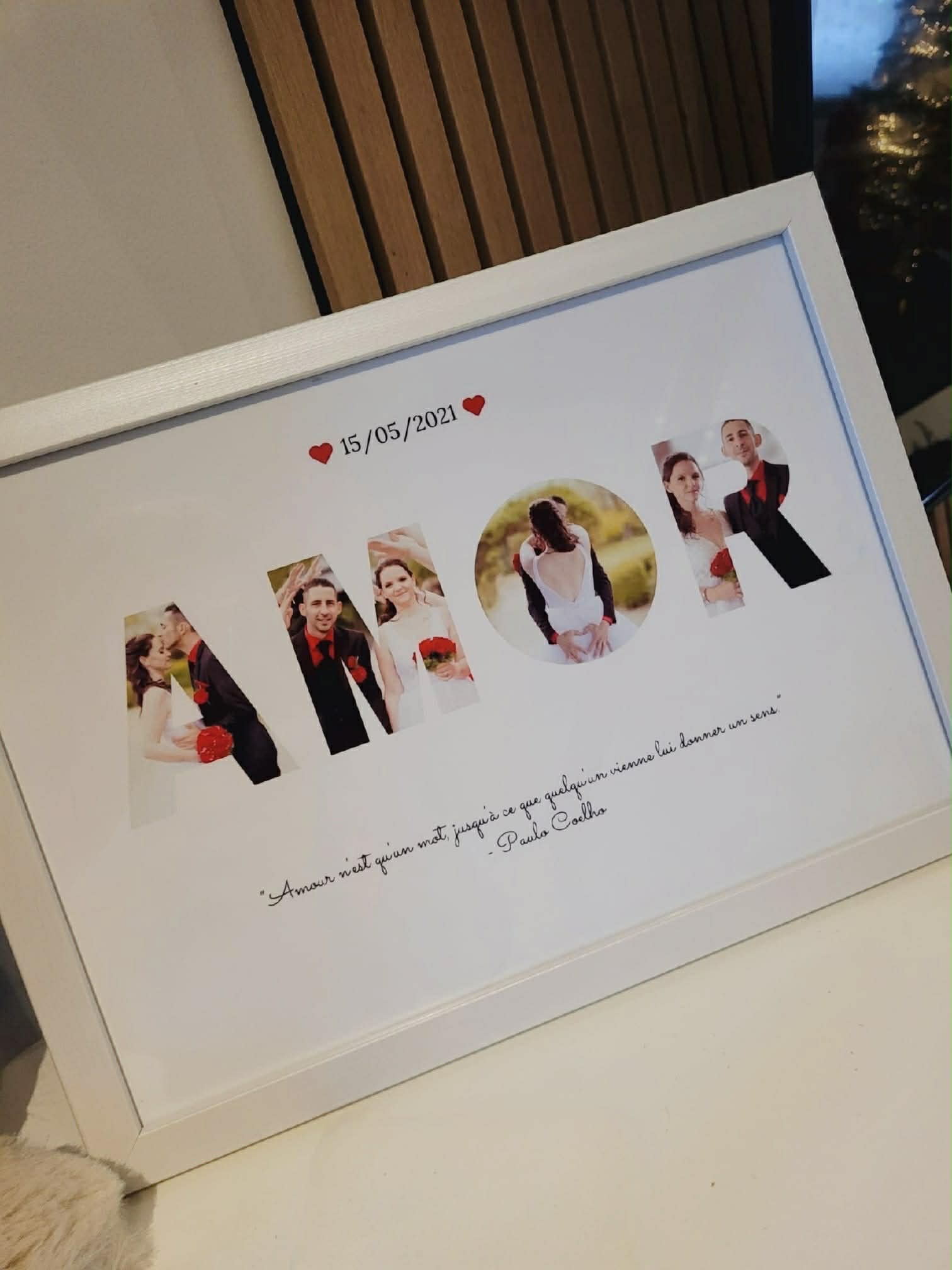 Cadre A4 personnalisé avec photo et mot ✨